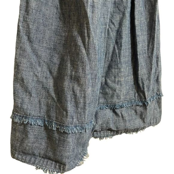 TALBOTS Chambray Denim Tie-Back Sundress 4 - Picture 3 of 7